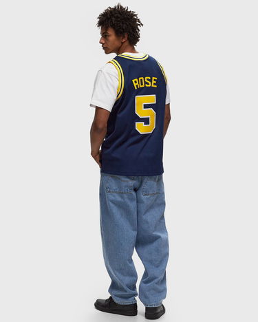 Фланелка Mitchell & Ness NCAA Dark Michigan 1991 Jalen Rose #5 Jersey Синьо | JY9791-UMIASBL, 1