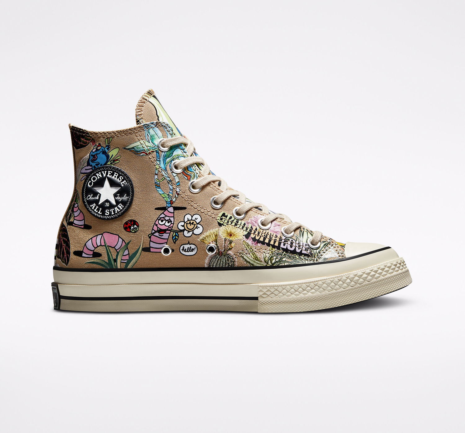 Кецове и обувки Converse Chuck 70 High "Plant Love" Многоцветен | A00581C, 0