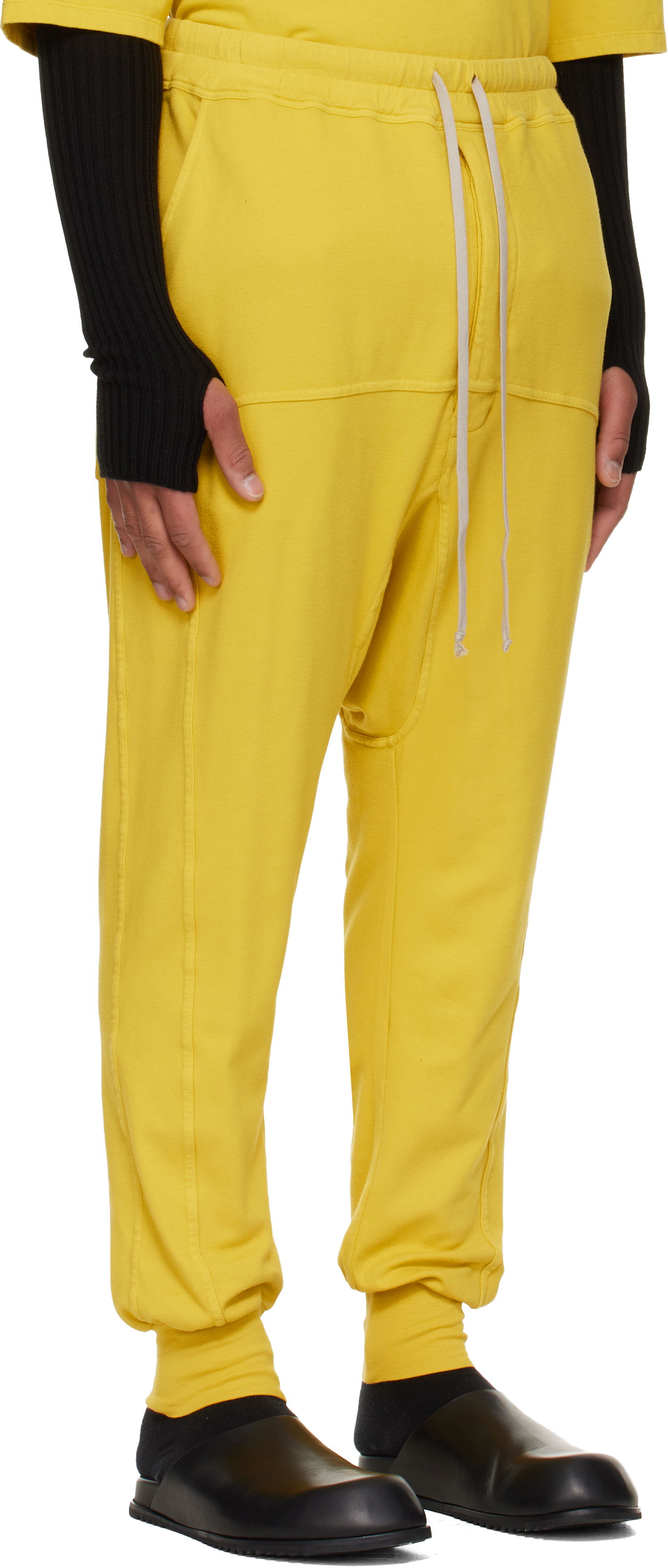 Спортни панталони Rick Owens DRKSHDW Concordians Drawstring Sweatpants Жълто | DU02E7395 JDB, 1