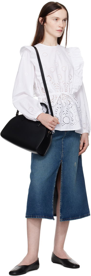 Риза A.P.C. A.P.C. Clove Eyelet Ruffle Blouse Бяло | COHFF-F13438, 3