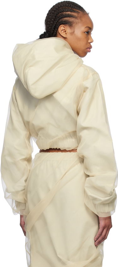 Пола We11done We11done Layered Cropped Hoodie Бежово | WD-BL0-25-117-W-BG, 2