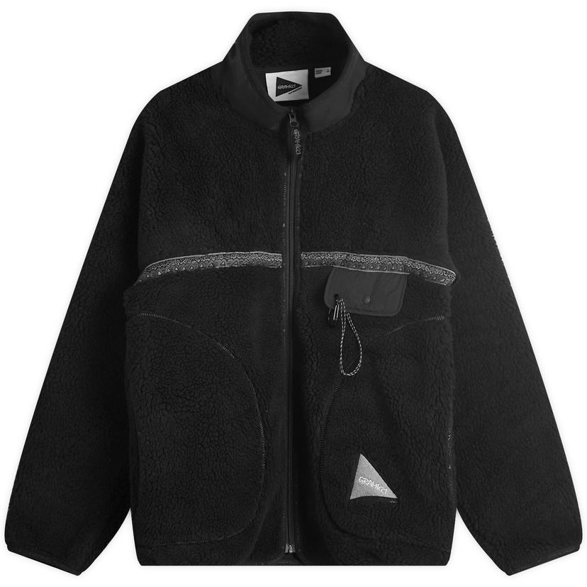 Яке GRAMICCI And Wander x Tape Fleece Jacket Черно | GUJ4-F3005-M-BLK