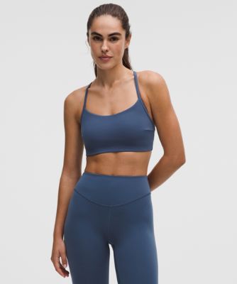 Сутиен lululemon Evolve Flow Y Light-Support Bra C/D Cups, Size L Синьо | prod20005495, 5