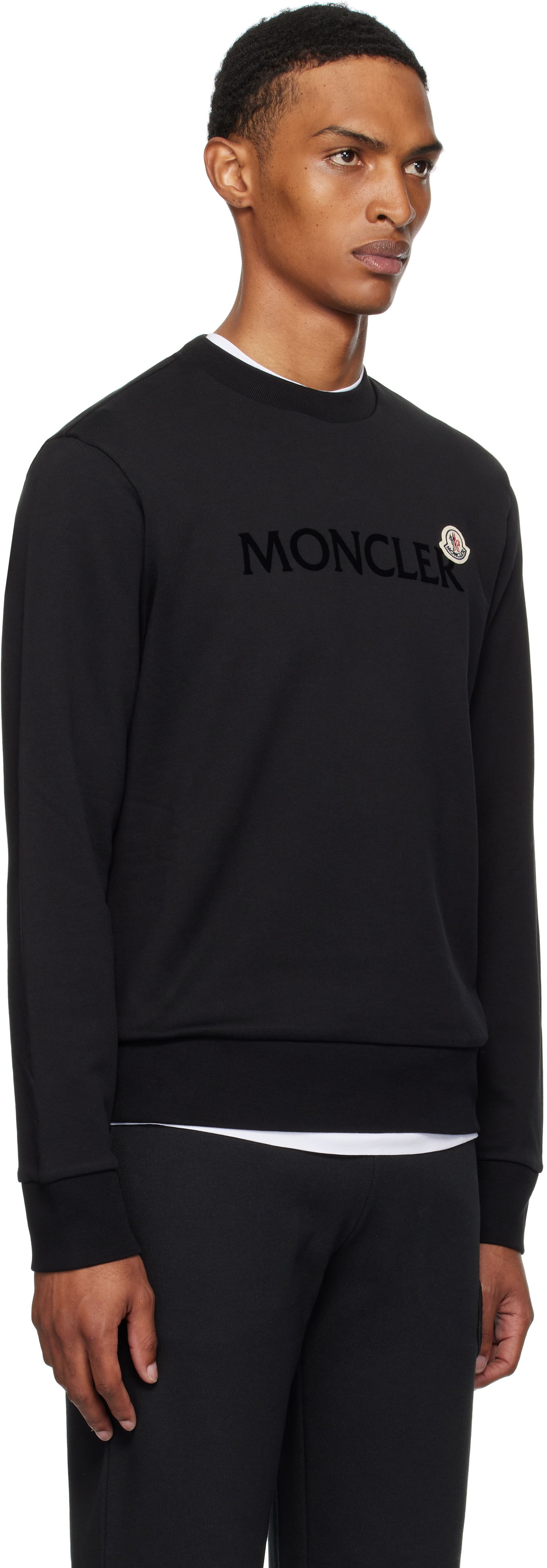Суитчър Moncler Logo Cotton Sweatshirt Черно | K20918G00040809KR, 1