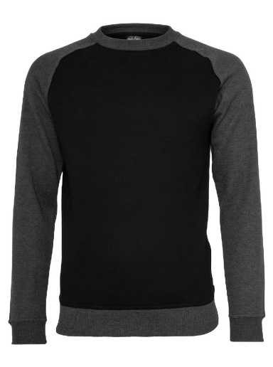 Суитчър Urban Classics 2-Tone Raglan Crewneck Черно | TB546-00445-0046