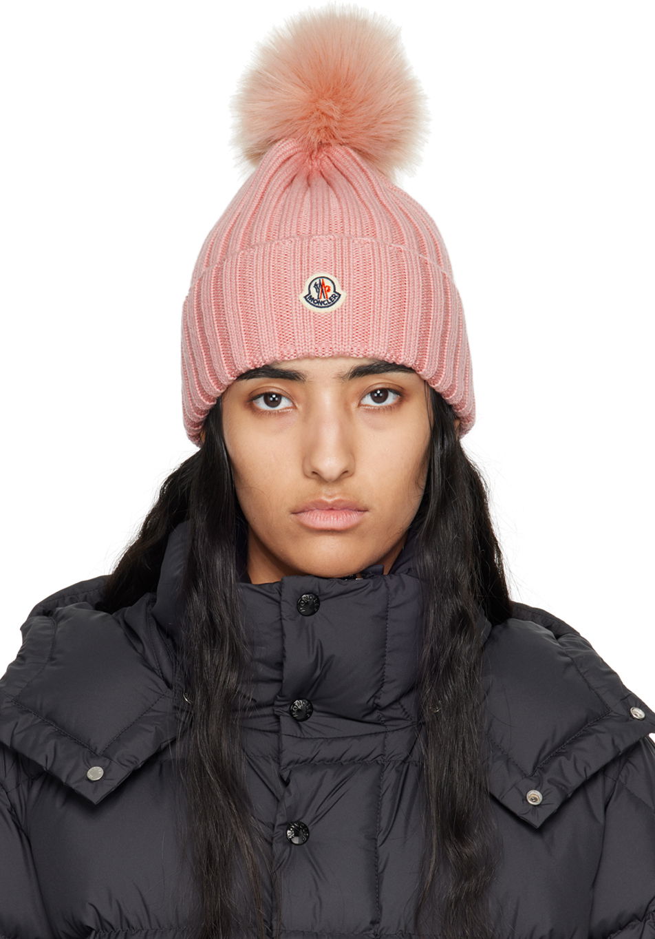 Шапка Moncler Pink Pom Pom Beanie Розово | J20933B00027M1131, 0