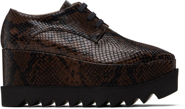 Limited-Edition Elyse Snake Platform Derbys