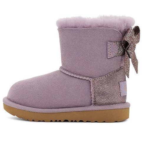Кецове и обувки UGG Glitter Bow Suede Boots Лилаво | 1123617T-SHAD
