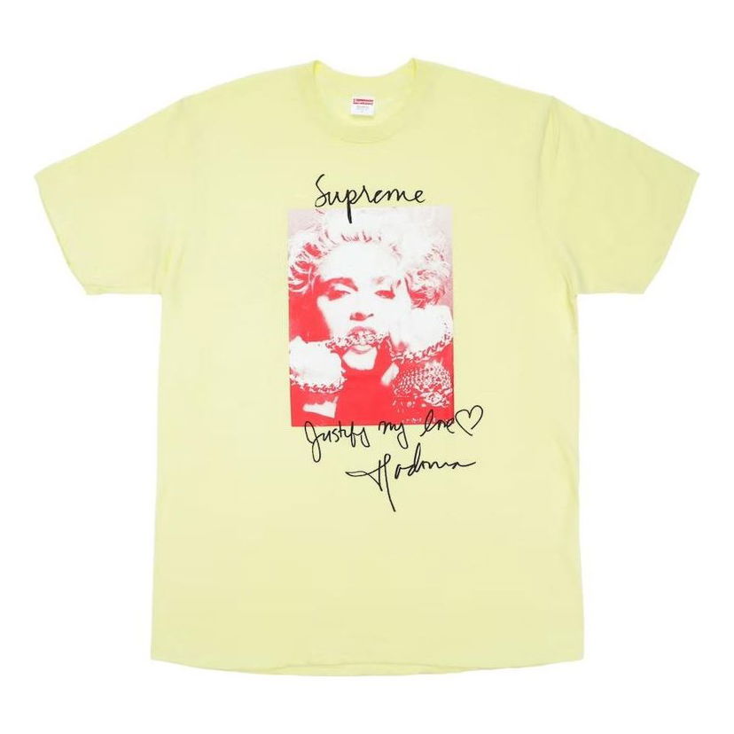 Тениска Supreme Madonna Print Tee Жълто | SUP-FW18-T1