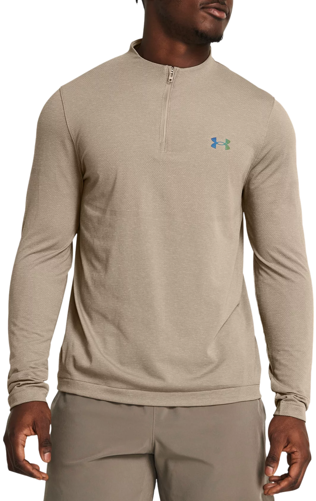 Суитчър Under Armour Vanish Elite Seamless Long Sleeve 1/4 Zip Top Бежово | 1382798-203, 0
