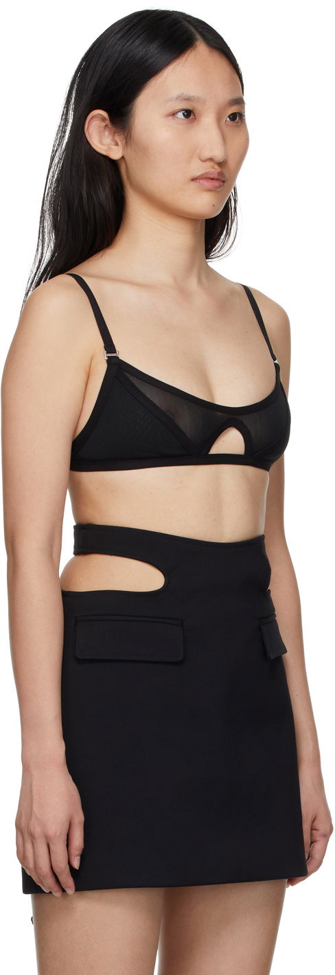 Сутиен Dion Lee Dion Lee Shadow Mesh Bra Черно | A3515R22, 1