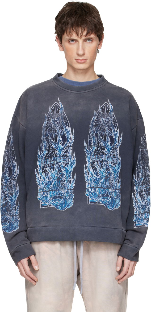 Who Decides War Flame Glass Sweatshirt