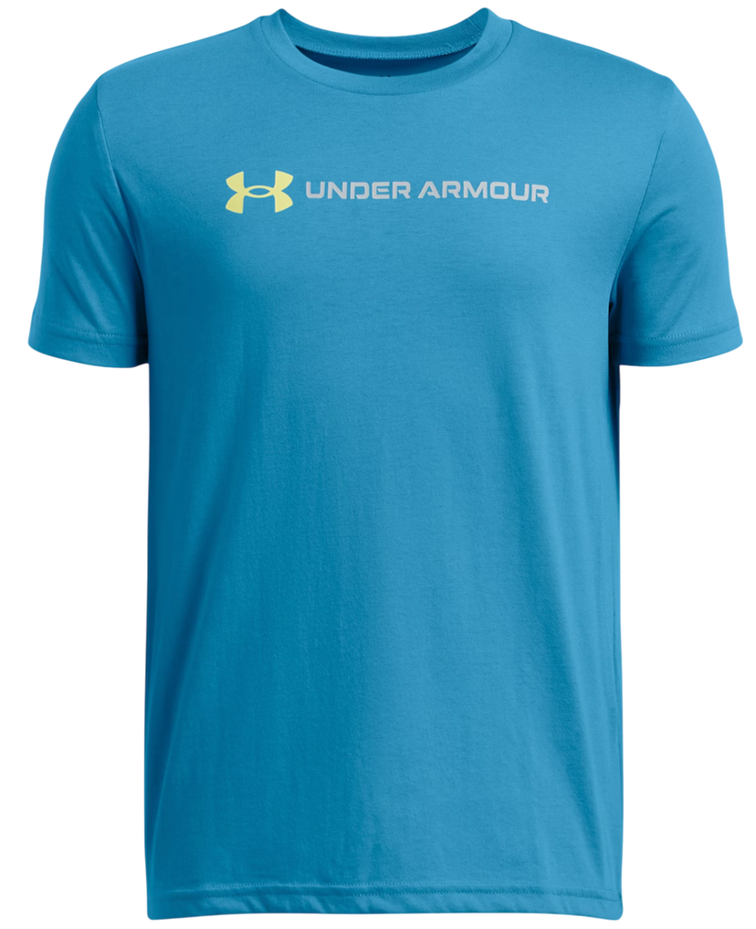 Тениска Under Armour Under Armour Logo Wordmark Short Sleeve T-Shirt Синьо | 1389963-452