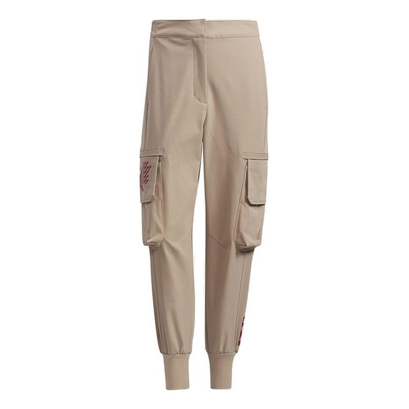 Карго панталони adidas Originals Side Pocket Bundle Feet Woven Pants Бежово | GP0612