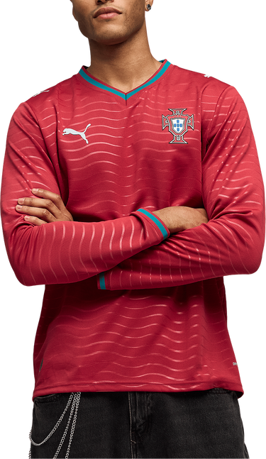 Фланелка Puma Portugal Replica Home Long-Sleeve Jersey 2026 Червено | 783279-01, 4