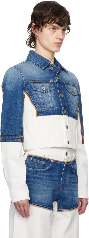 Яке Jean Paul Gaultier Jean Paul Gaultier 'The Petit Grand' Cropped Denim Jacket Синьо | 25/33-F-VE090-D018-0357, 1