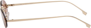 Слънчеви очила FENDI 'Fendi First' Crystal Oval Rimless Sunglasses Розово | FE4075USW5428Z 192337234699, 2