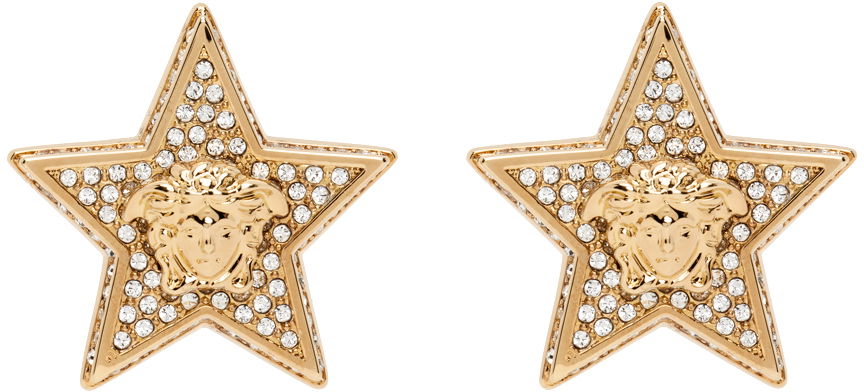 Обеци Versace Star Earrings Бежово | 1009864_1A00621, 0