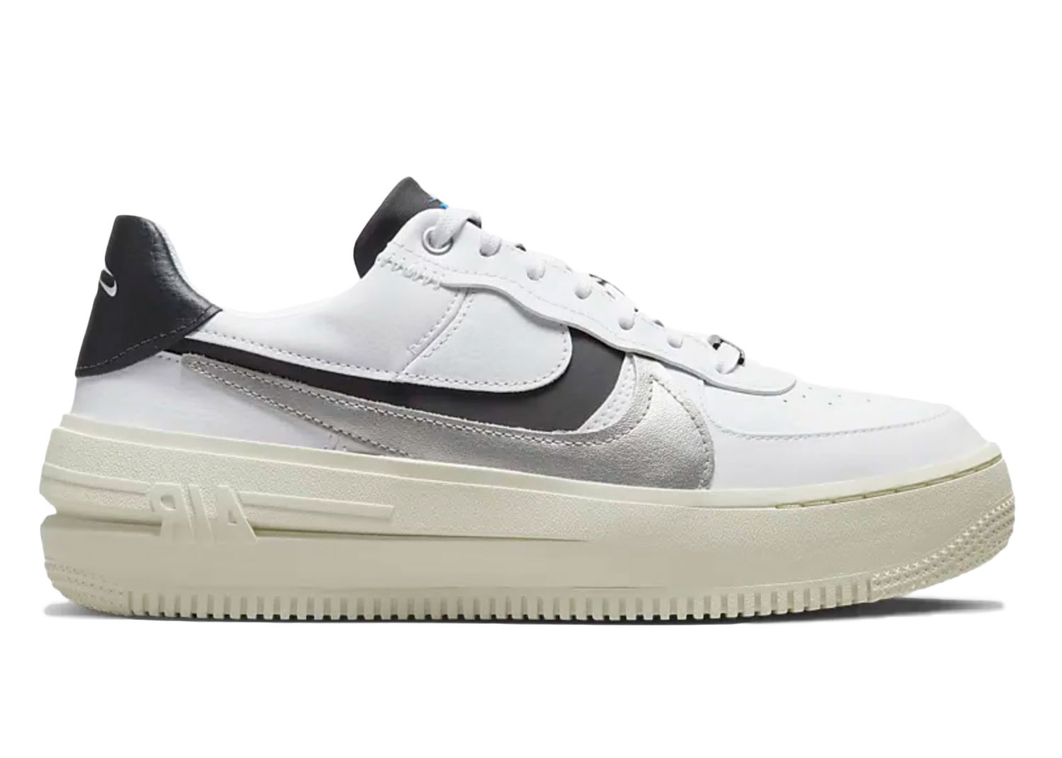 Кецове и обувки Nike Air Force 1 PLT.AF.ORM White Metallic Silver Black W Бяло | DX3199-100, 0