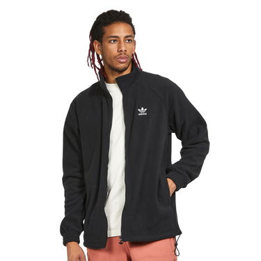 Суитчър adidas Originals Trefoil Teddy Fleece Jacket Черно | HK7295, 0