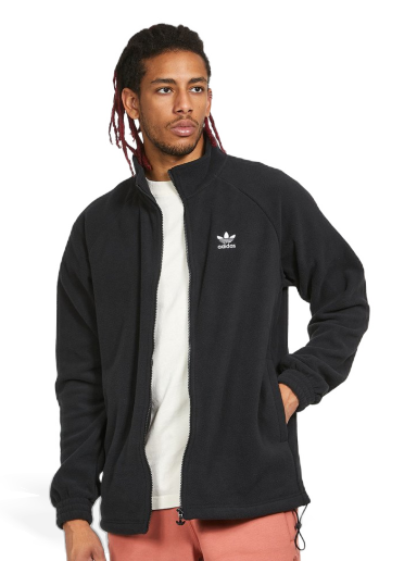 Суитчър adidas Originals Trefoil Teddy Fleece Jacket Черно | HK7295