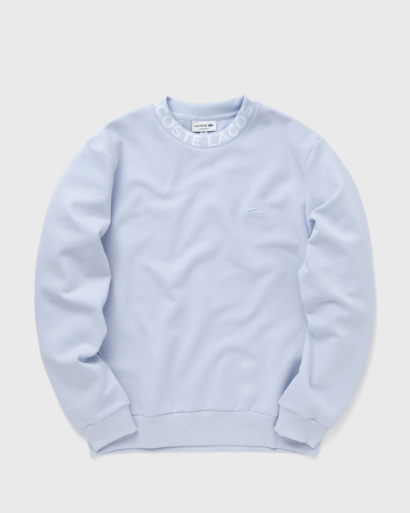 Суитчър Lacoste LOGO JACQUARD COLLAR DOUBLE FACE SWEATSHIRT Синьо | SH7473-J2G