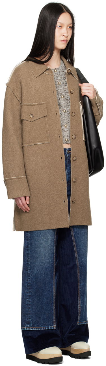 Голяма пазарска чанта Stella McCartney Stella McCartney Exposed Seam Jacket Черно | 6K08503S2502, 1