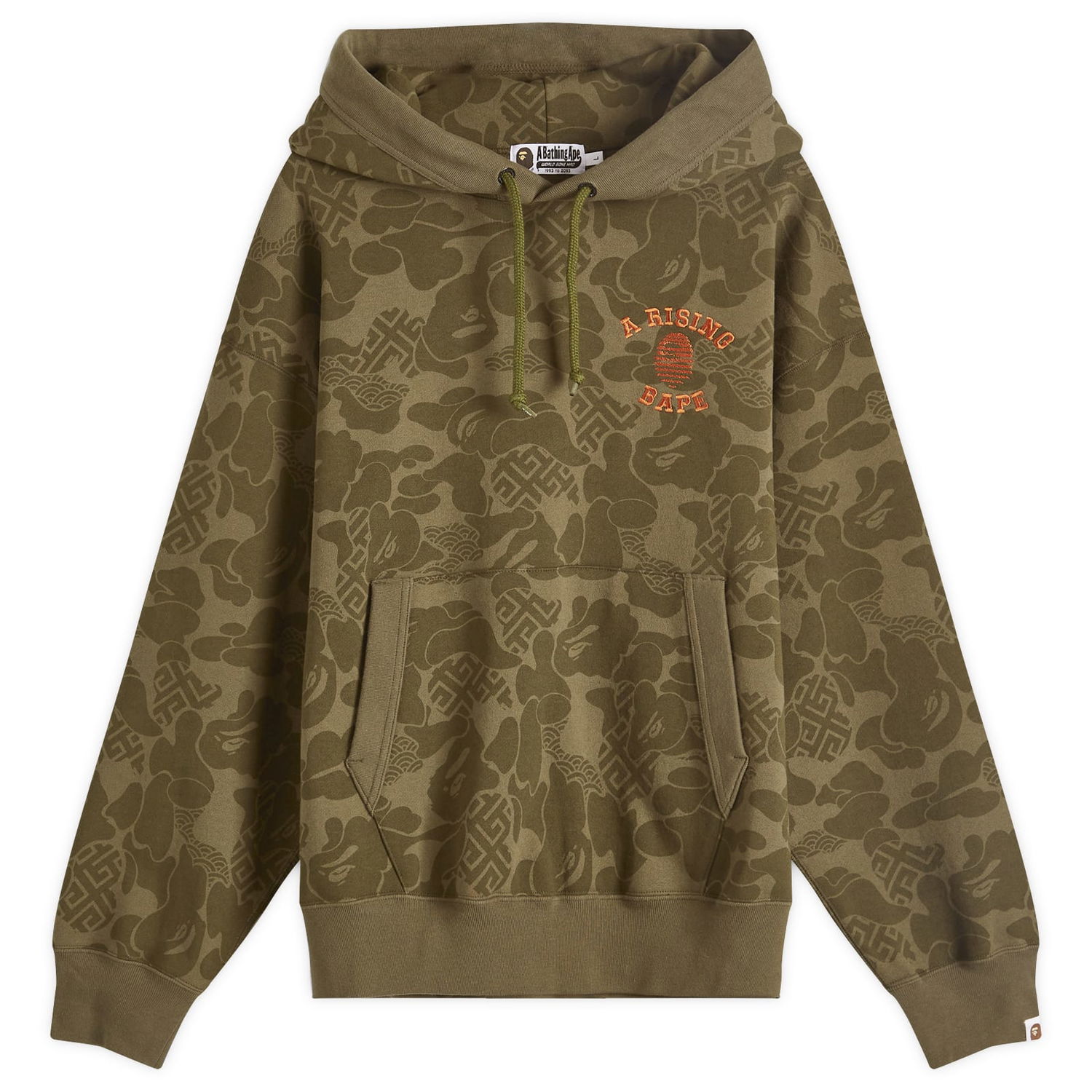 Суитчър BAPE A Bathing Ape Asia Camo Pullover Hoodie Зелено | 001PPK201002M-OLD, 0