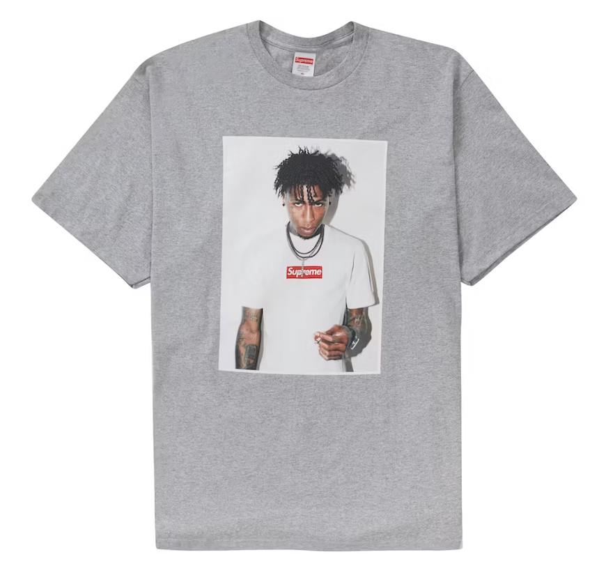 Тениска Supreme NBA Youngboy Сиво | FW23T48 HEATHER GREY, 0