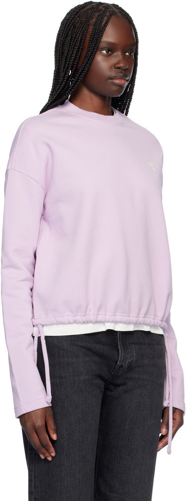 Пуловер AMI AMI Paris Cotton De Coeur Drawstring Sweatshirt Лилаво | FSW060.730, 1