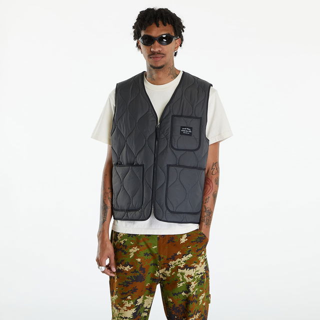 Quilted Vest Charcoal