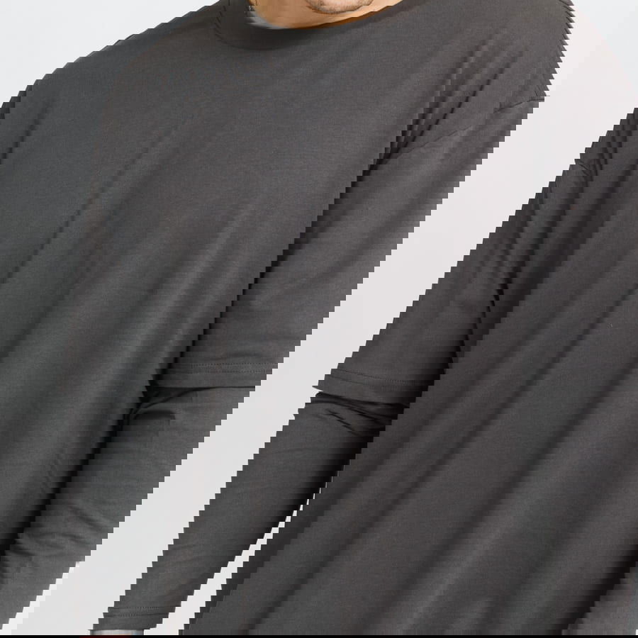 Oversized Shaped Double Layer Tee, 2