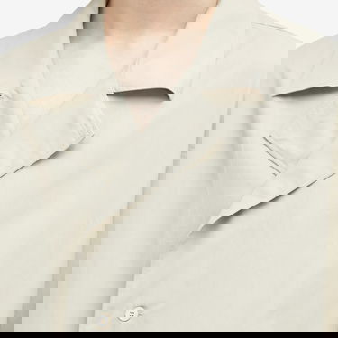 Риза Studio Nicholson Studio Nicholson Boxy Vacation Shirt, Size Large Бежово | LOCASNM-1189-DDKS, 5