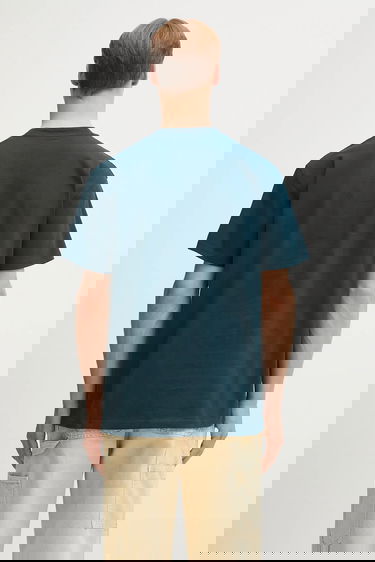 Тениска Carhartt WIP Short Sleeve American Script T-Shirt Зелено | I029956.0AUXX, 2