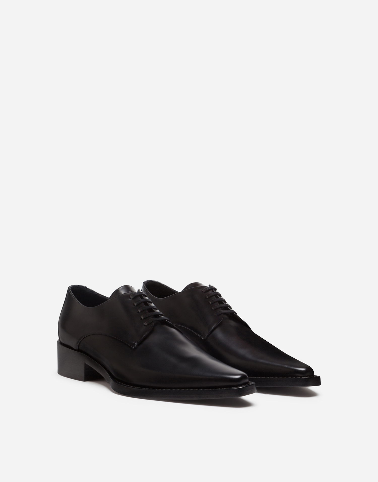 Кецове и обувки Dolce & Gabbana Calfskin Derby Shoes Черно | CN0052AC80180999, 1