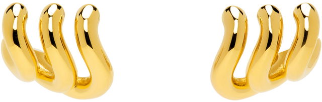 Gold Loop Trio Earrings