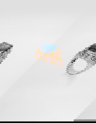 Пръстен Dolce & Gabbana Dolce & Gabbana Eleganza 18k Gold Ring with Topaz and Sapphires Синьо | WRSA2GWTOP187583, 3