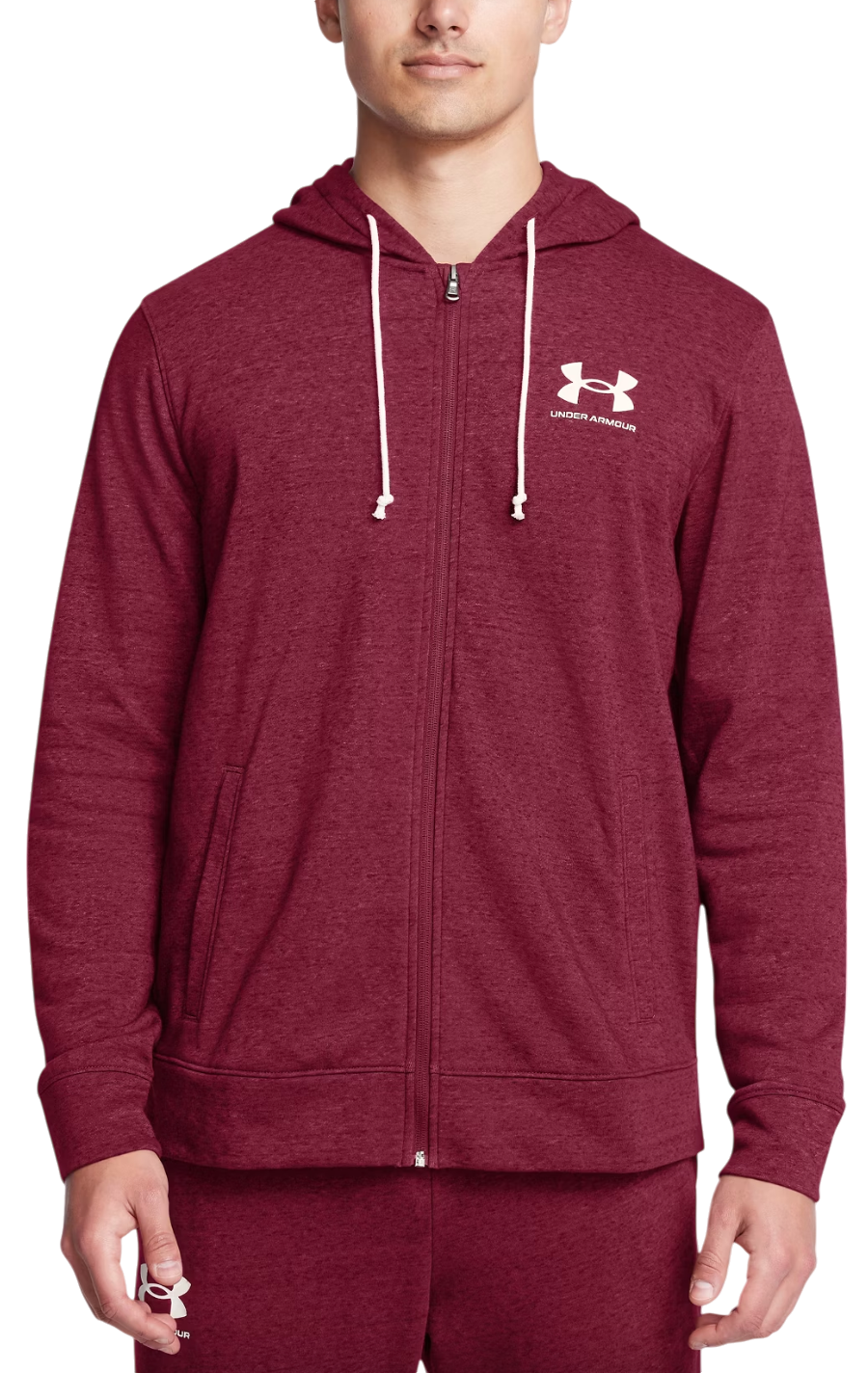 Суитчър Under Armour Under Armour Rival Terry Full-Zip Hoodie Бургунди | 1370409-625, 0