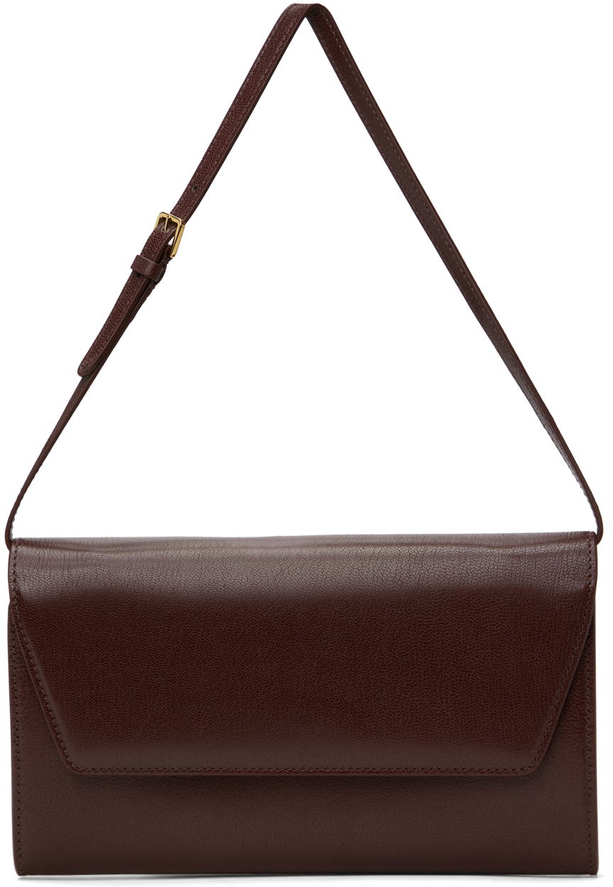 Дамска чанта The Row Evening Clutch Бургунди | W1706-L39, 0