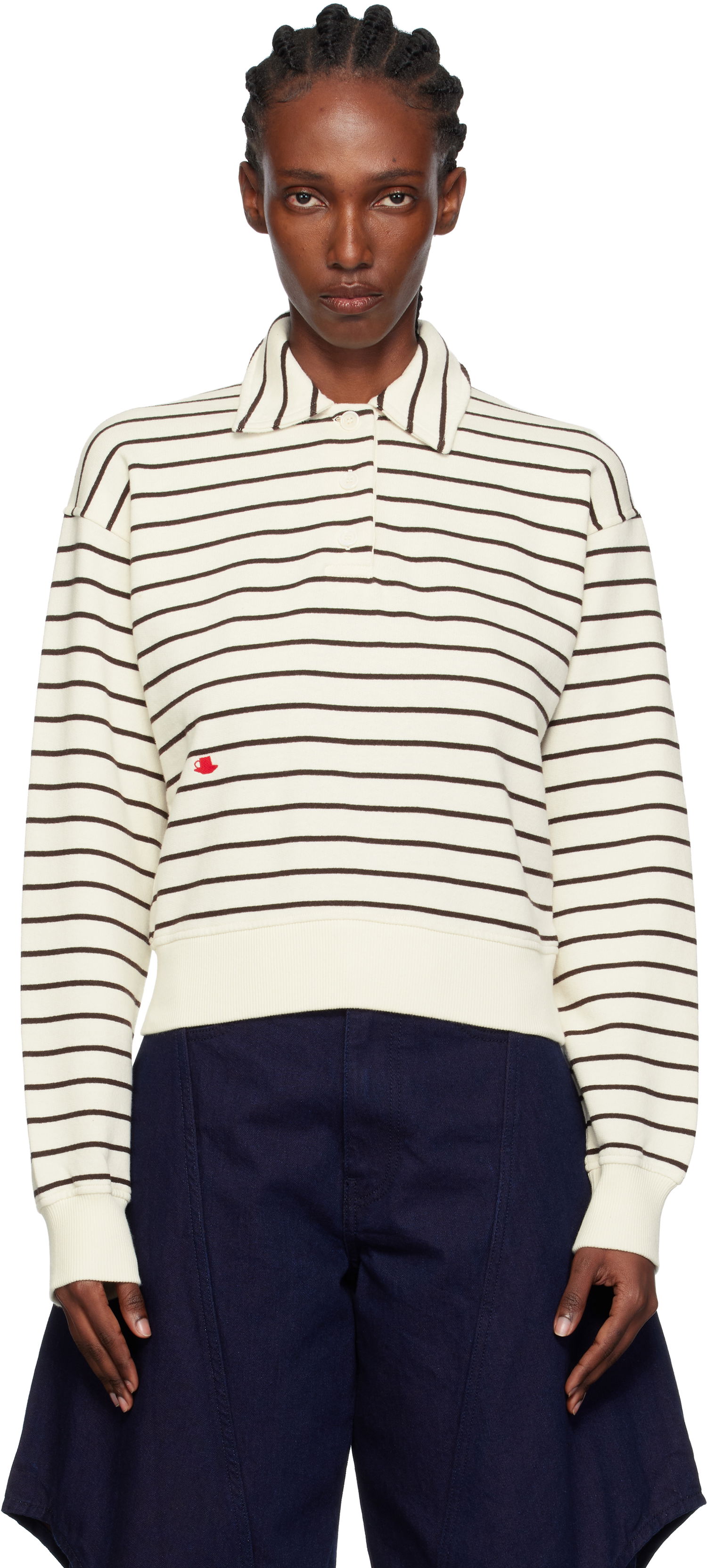 Поло тениска JW Anderson JW Anderson Striped Polo Многоцветен | JW0243-PG1857, 0