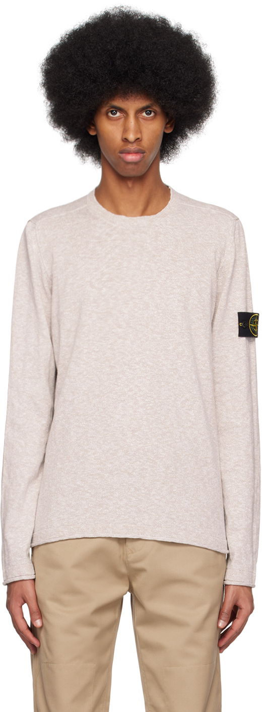 Пуловер Stone Island Patch Sweater Сиво | 1015502B0, 0