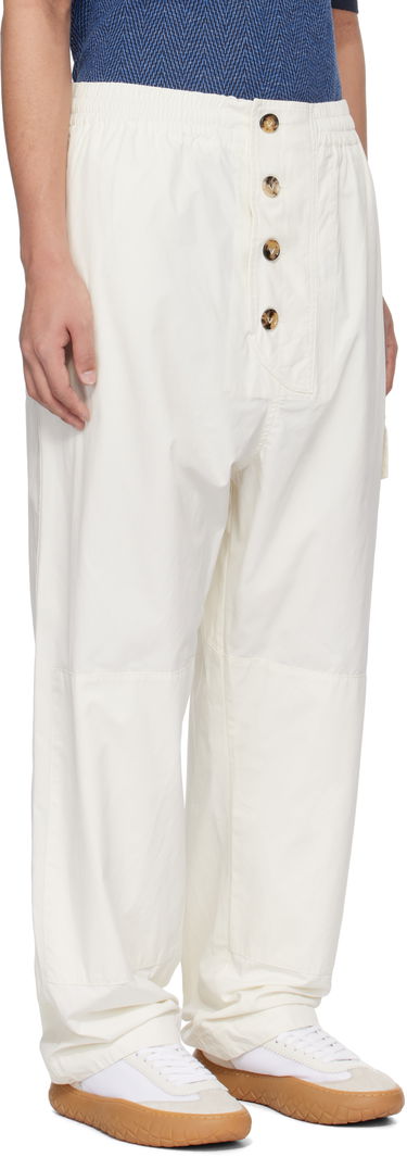 Карго панталони Bottega Veneta Light Cotton Twill Trousers Бяло | 807487V4CS03043, 1