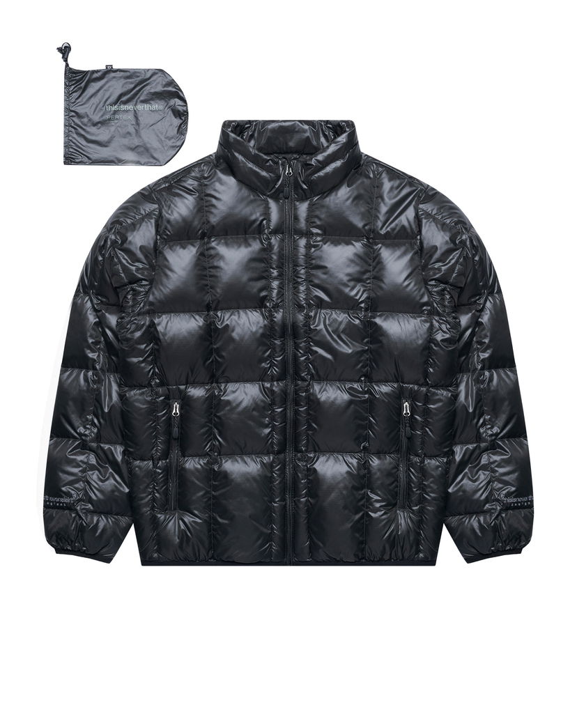 Пухо яке thisisneverthat Light Down Jacket With Packable Design Черно | TN243OOWHS08-BLK