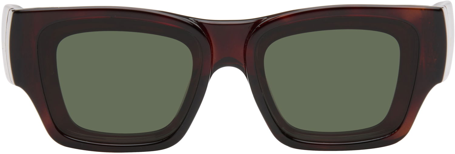 Слънчеви очила Loewe Paula's Ibiza Goggle Rectangle Sunglasses Кафяво | LW40172UW5652N 192337236150, 0