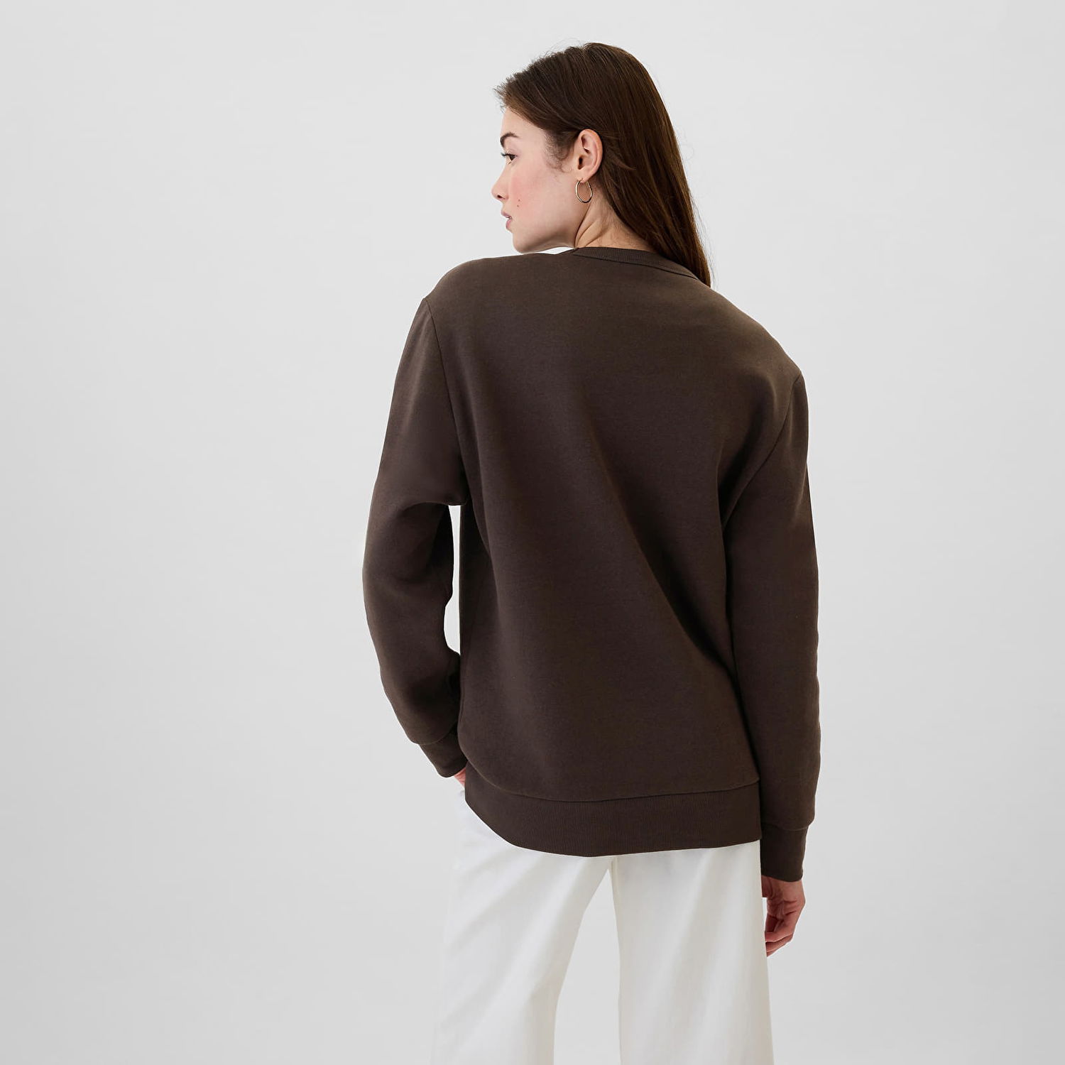 Суитчър GAP Fleece Sweatshirt Terra Brown Кафяво | 542214-01, 1