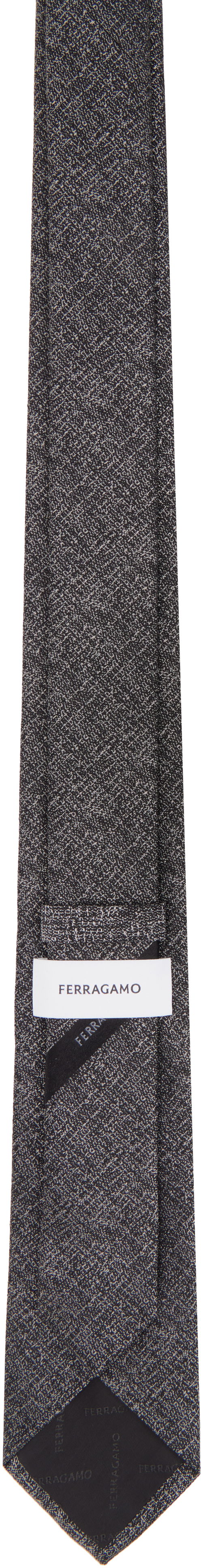 Колани FERRAGAMO Ferragamo Jacquard Tie Сиво | 778681, 1
