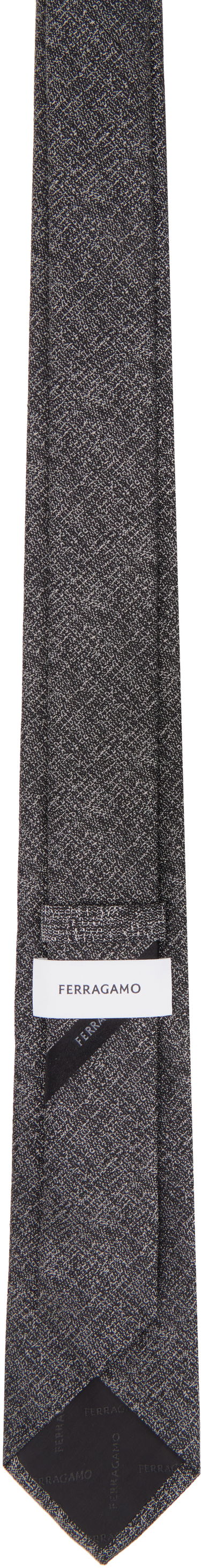 Колани FERRAGAMO Ferragamo Jacquard Tie Сиво | 778681, 1
