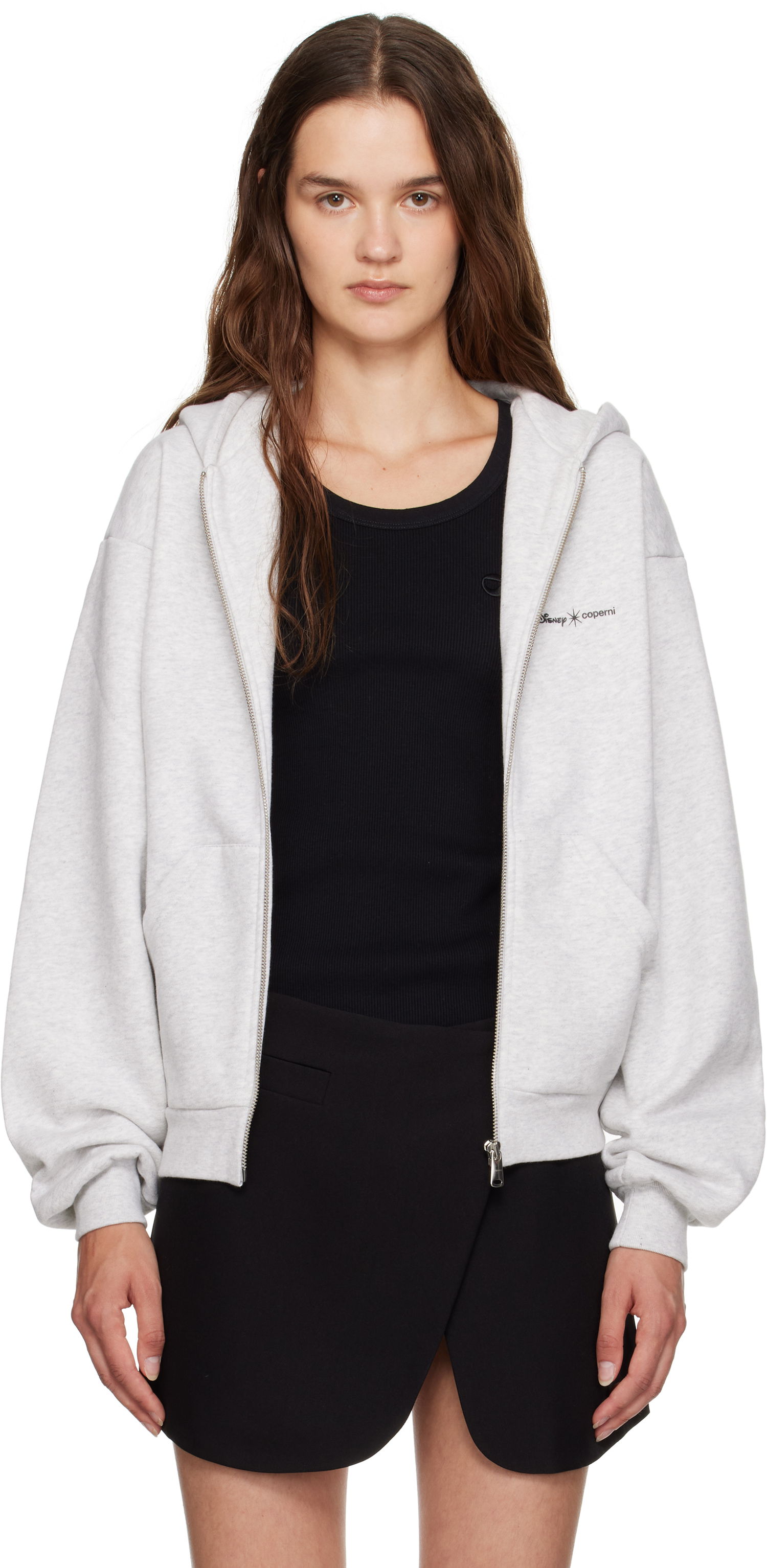 Суитчър Coperni Disney Crown Zip Up Hoodie Сиво | DJS163F5035, 0