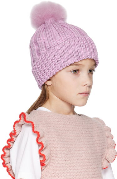 Шапка WOOLRICH Woolrich Kids Pom Pom Beanie Тъмно синьо | CFWKAC0145FRUF0428, 3