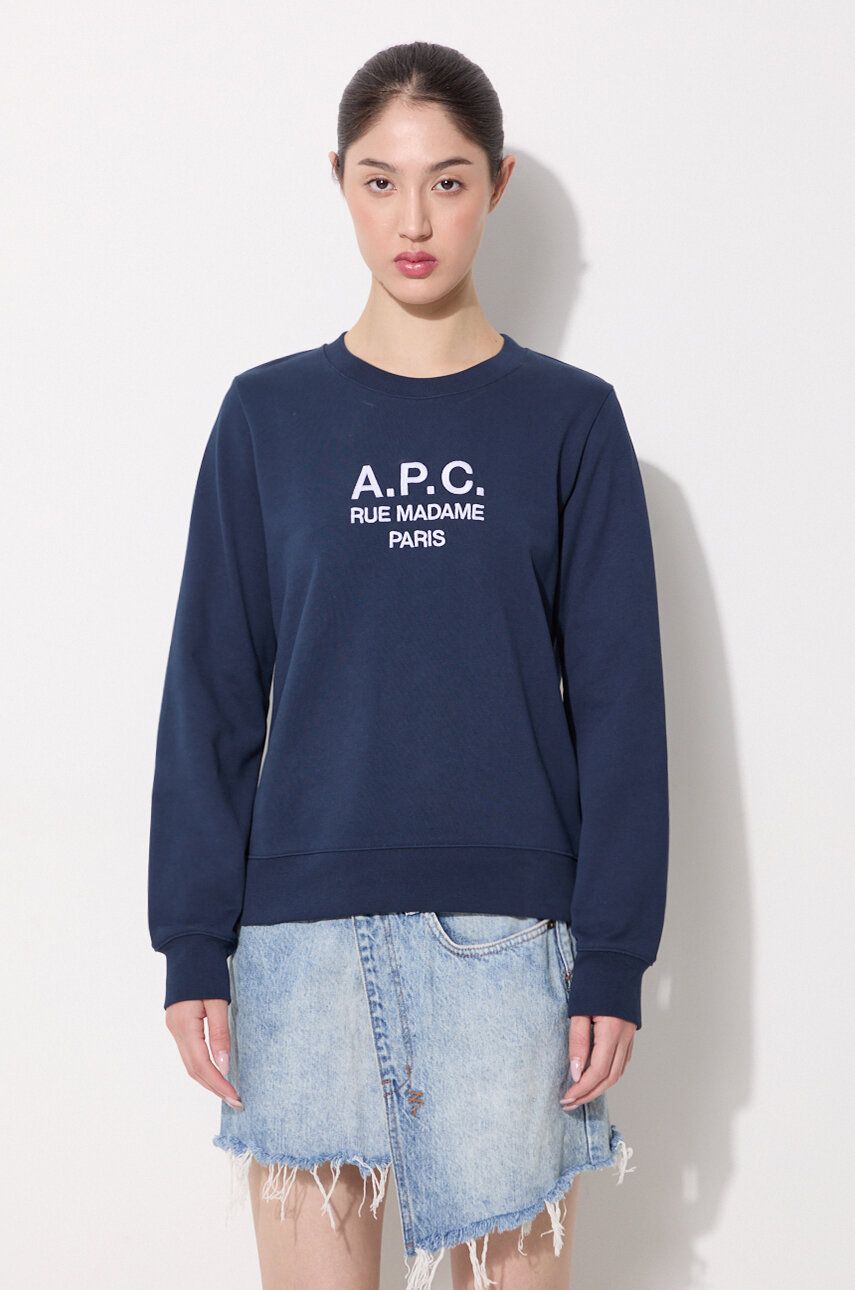 Суитчър A.P.C. Sweat Tina Sweatshirt Синьо | COEBH.F27561, 0